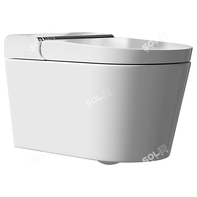 - Hygea Wall-Hung Rimless Toilet 3D model image 1