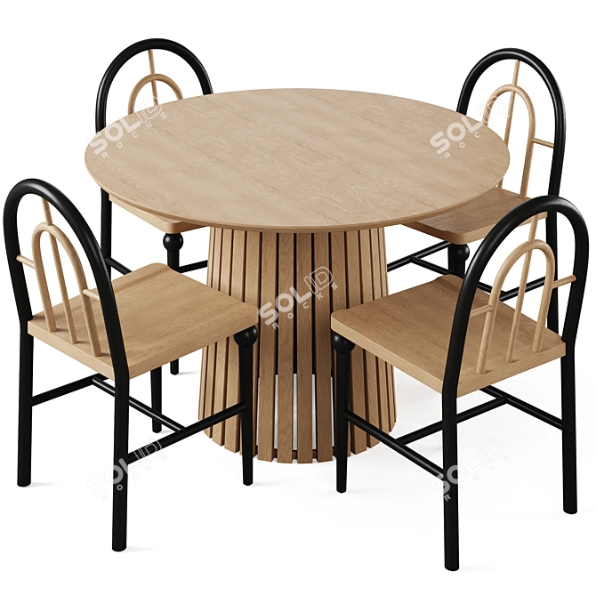 Fern Dining Chair & Christo Table 3D model image 2