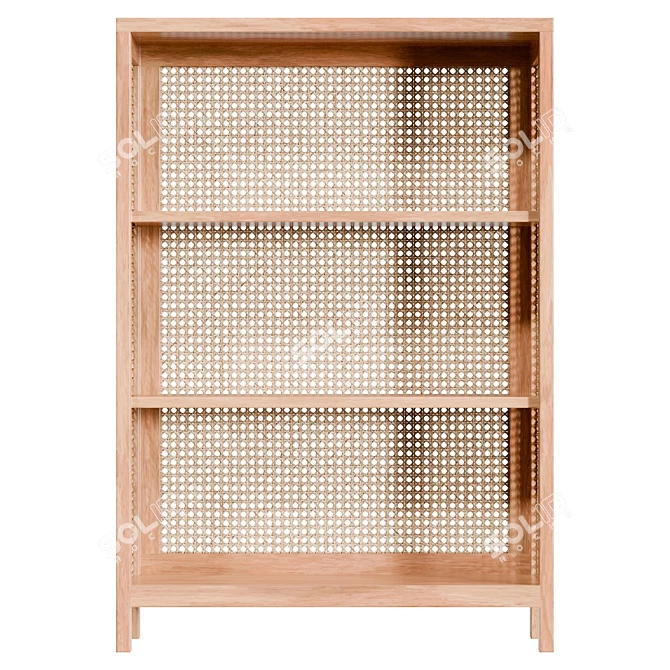 Natural Pendant Light with Shiitake Texture 3D model image 2