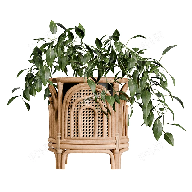 Rainbow Planter With UV Unwrap 3D model image 2