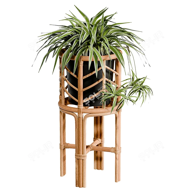 Large Planter with UV Unwrap 3D model image 1