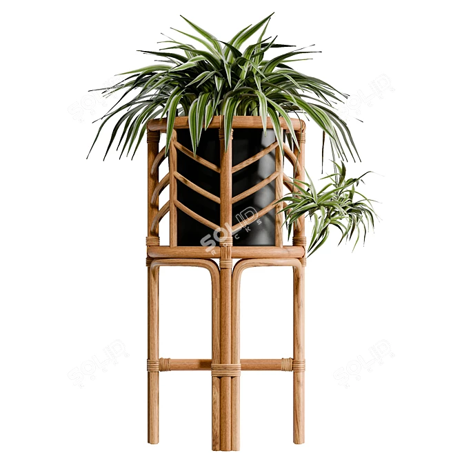 Large Planter with UV Unwrap 3D model image 4