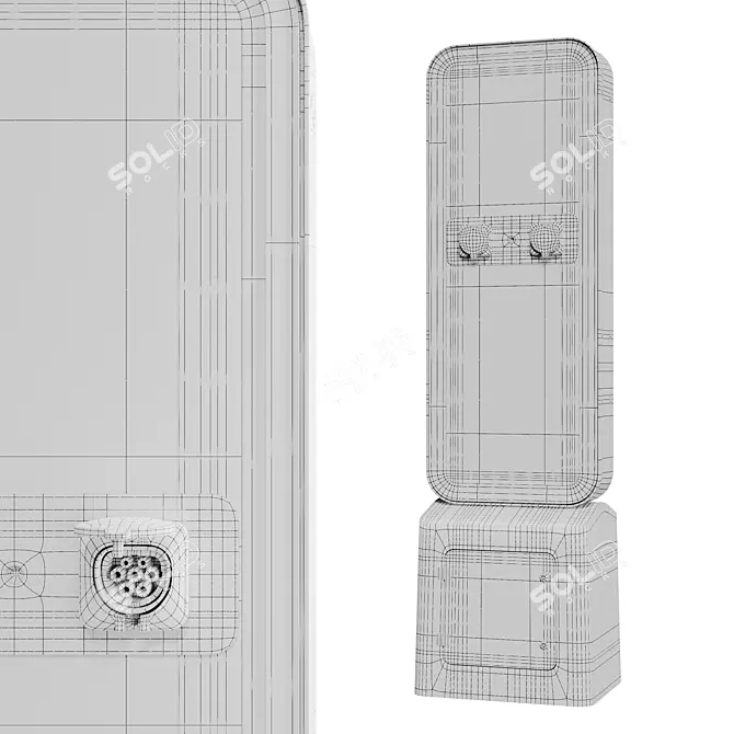 "Energy Moscow Charging Station 3D model image 3