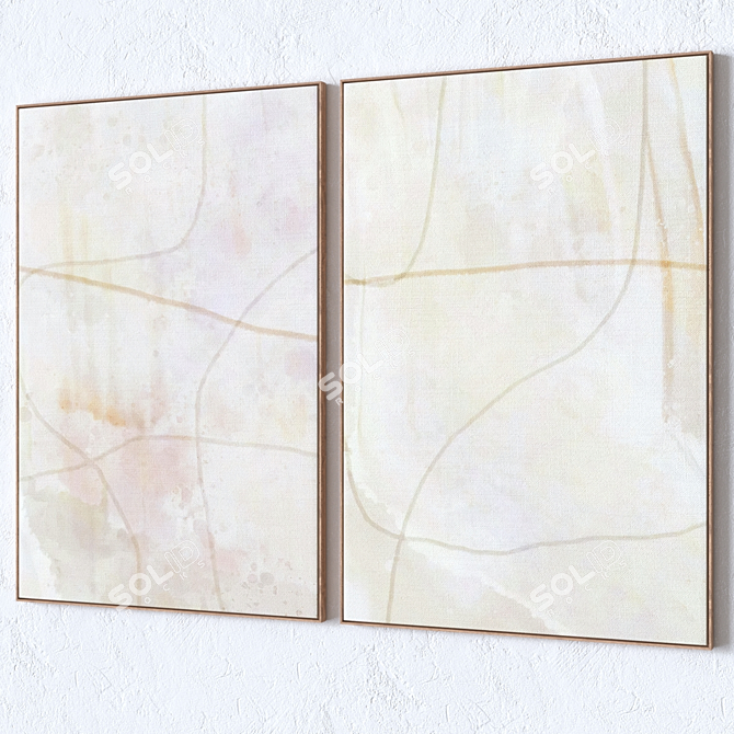 UV-Unwrapped Wall Paintings Set 3D model image 2