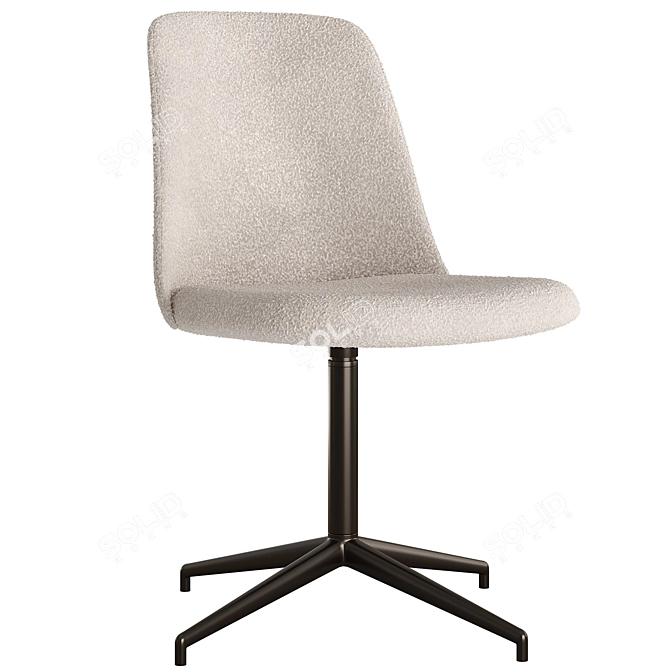 Fayette Cloud Fabric Office Chair 3D model image 1