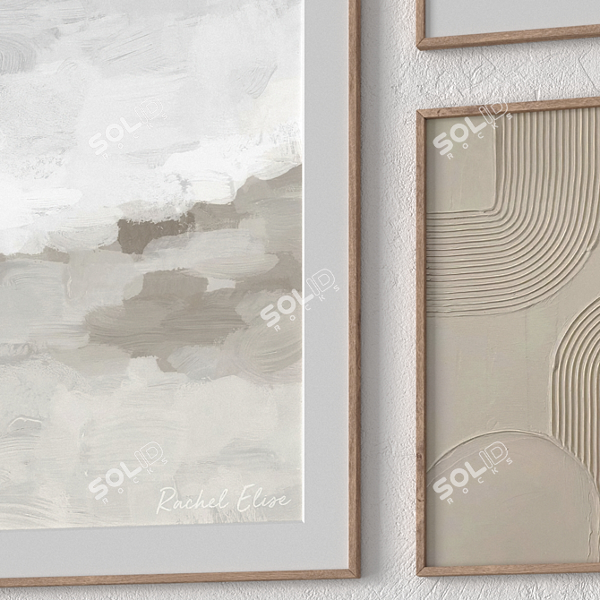 Wall Art Frames Set - Frames, Textures 3D model image 3