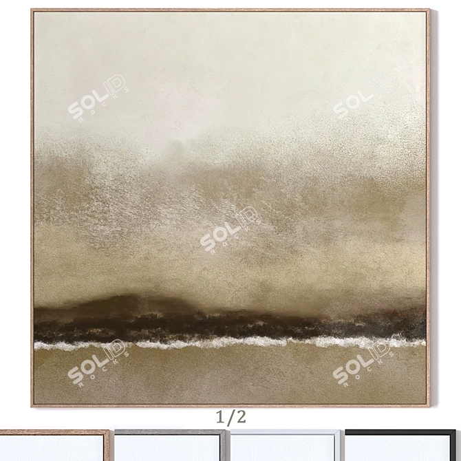 Premium Wall Paintings Set 2941 3D model image 1