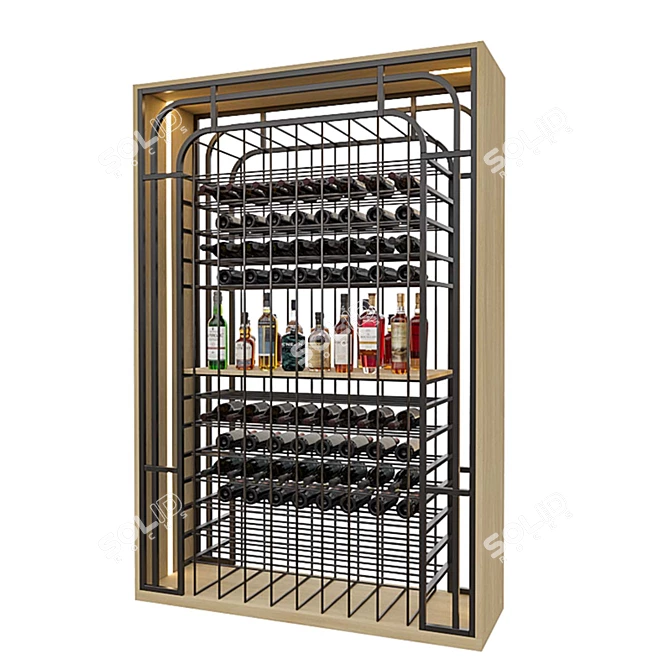 Homary Wine Rack in Corona 3D model image 1