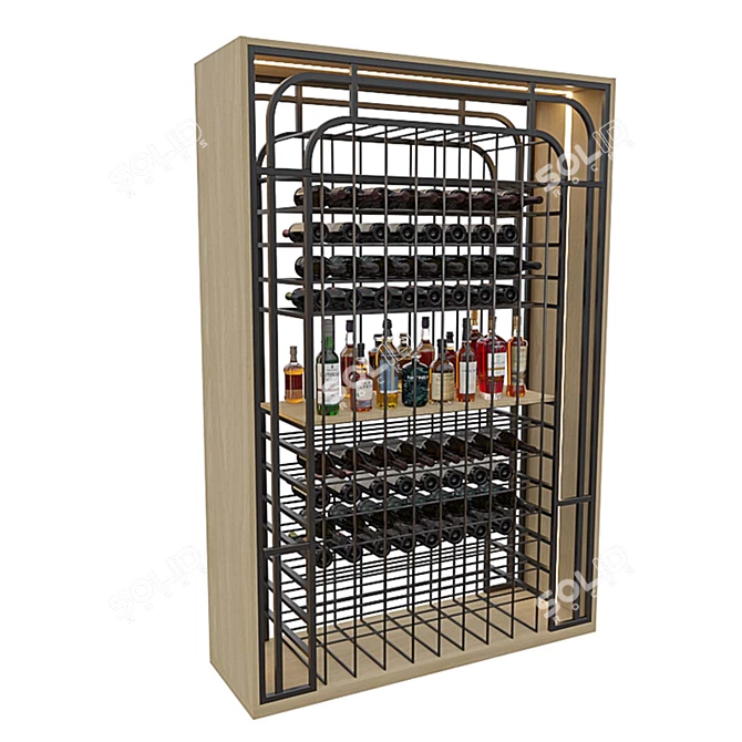 Homary Wine Rack in Corona 3D model image 2