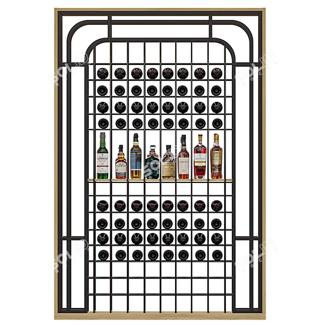 Homary Wine Rack in Corona 3D model image 3