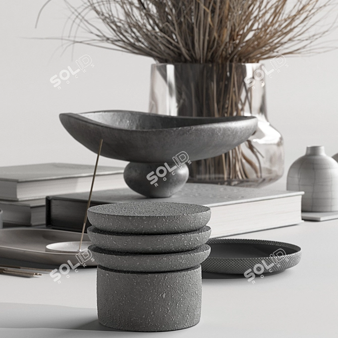 Elegant Home Decor Set 3D model image 4