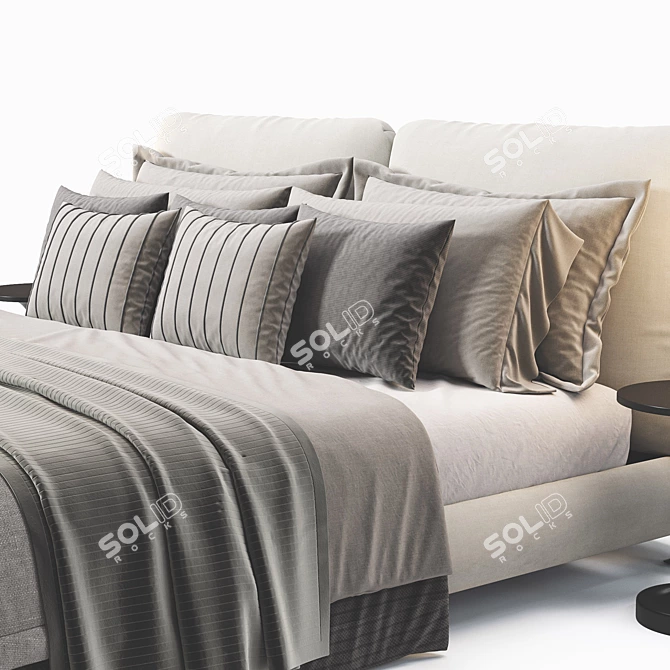 Comfortable Hug Bed by Alfdafre 3D model image 5