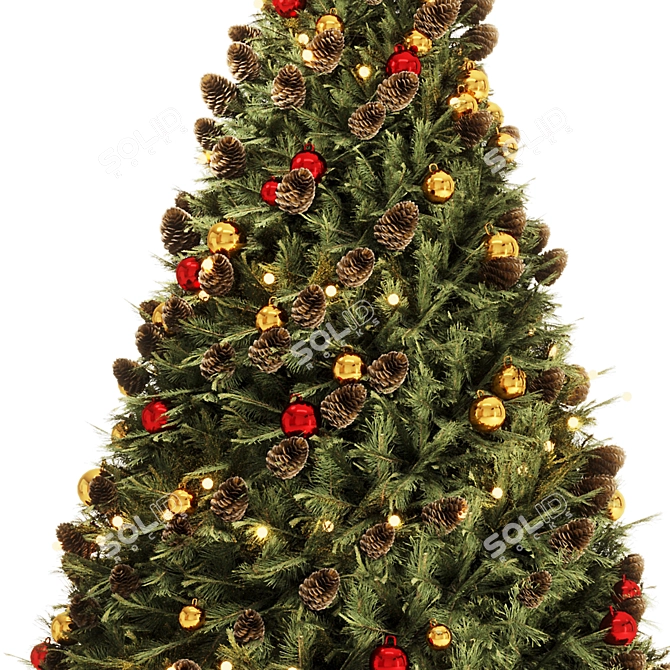  2016 Christmas Tree Set3 Render 3D model image 2