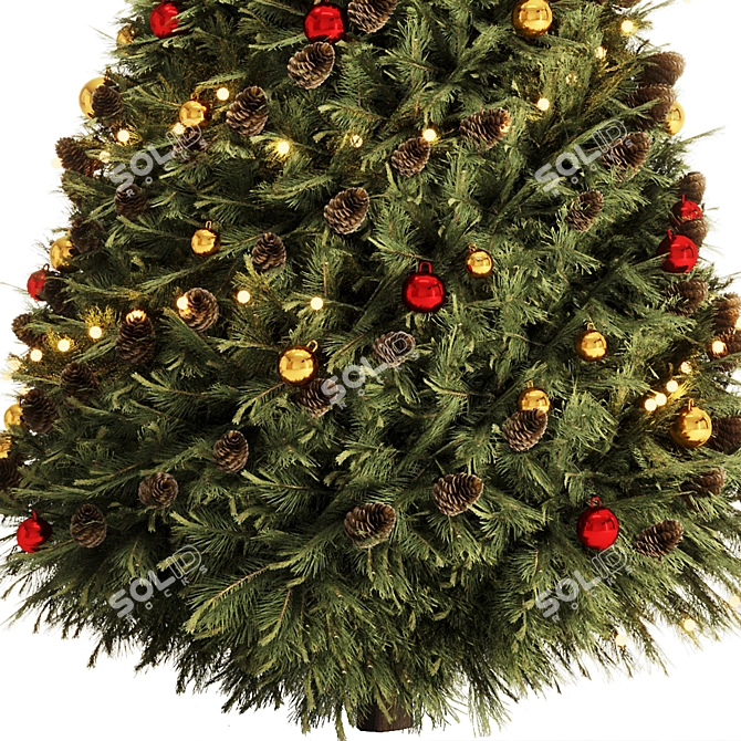 2016 Christmas Tree Set3 Render 3D model image 3