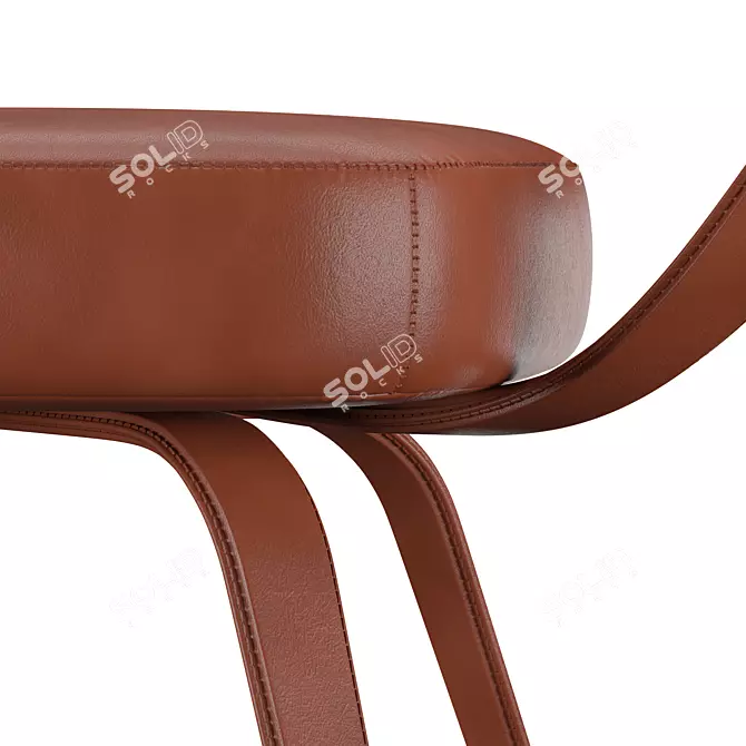 Global Views All Leather Chair 3D model image 5