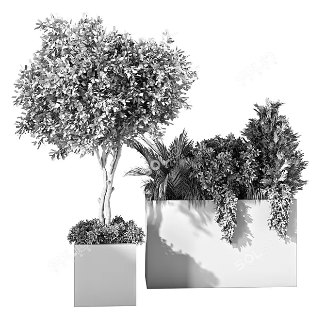 Nature-Inspired Plant Set Ensemble 3D model image 5