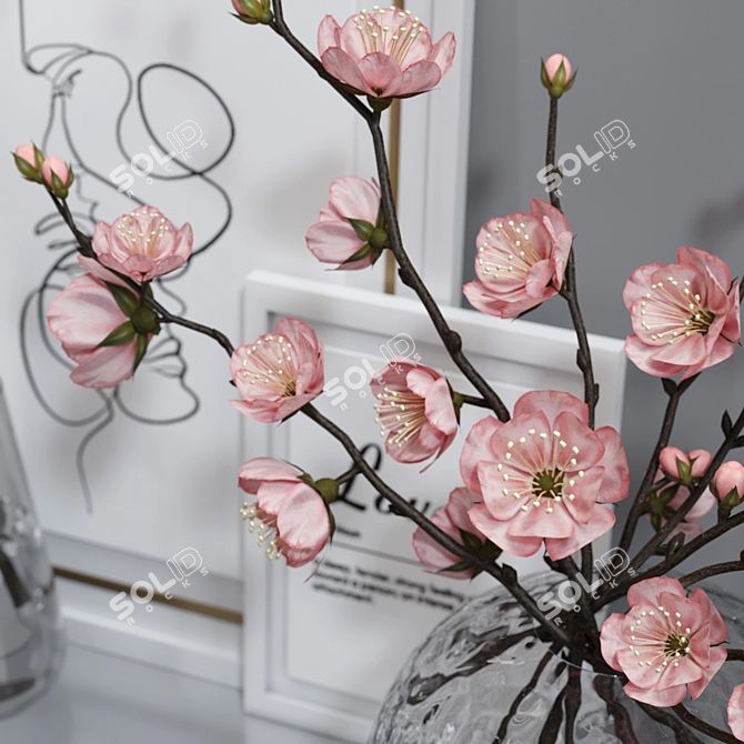  Elegant Decorative Table Set 3D model image 3