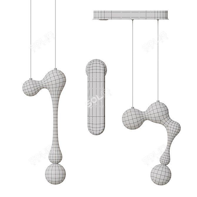 Wooden Design Lamp TORGER 3D model image 5