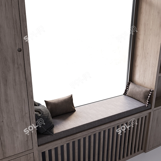 CoronaPhysicalMtl Window Panels 3D model image 2