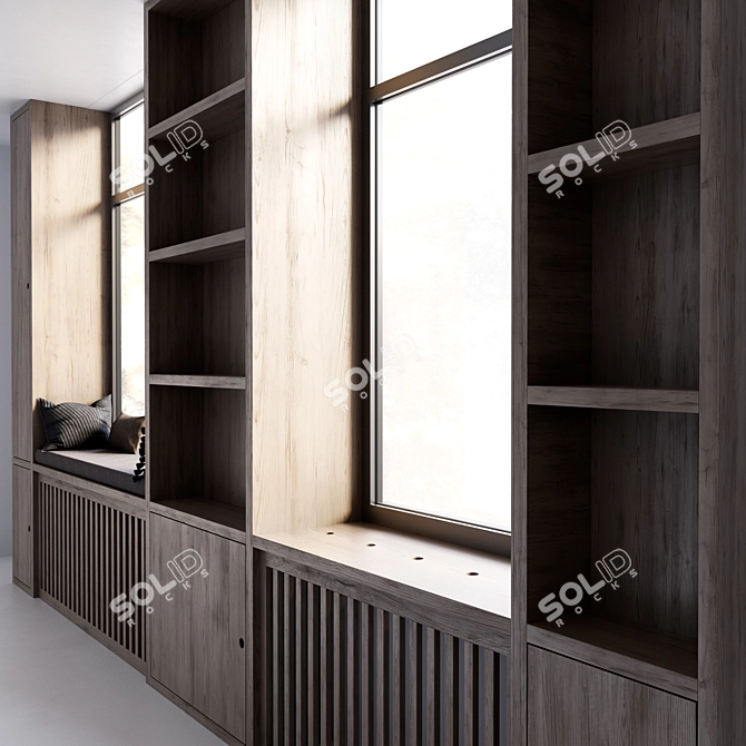 CoronaPhysicalMtl Window Panels 3D model image 3