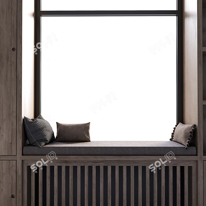 CoronaPhysicalMtl Window Panels 3D model image 5