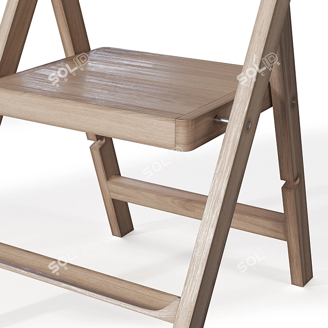 Oak Mini Stepladder by Designhouse 3D model image 3