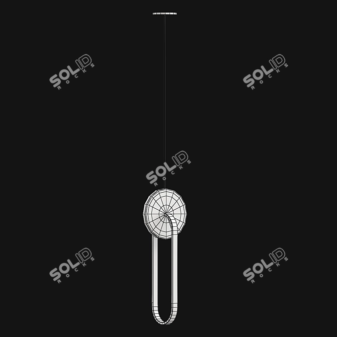 Curly Lamp 2 Suspension Light 3D model image 3