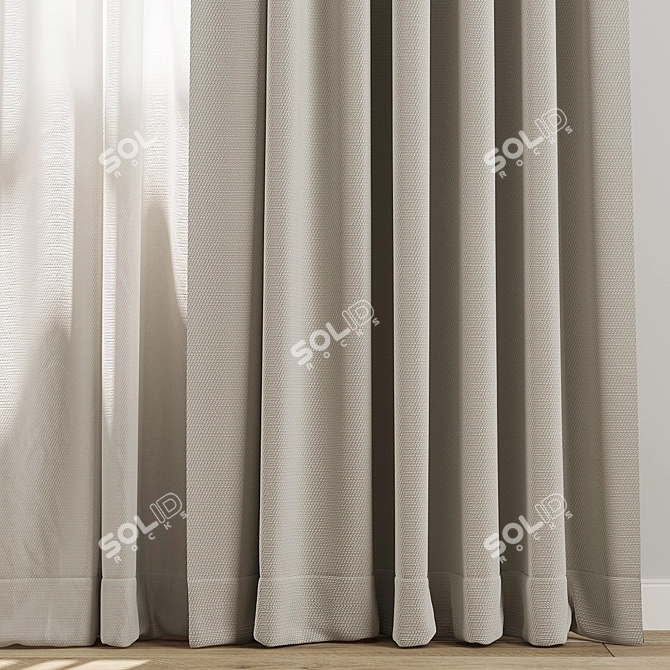 3D Curtain Model Collection 3D model image 2