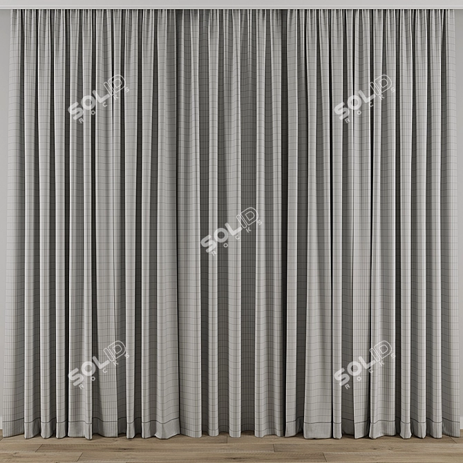 3D Curtain Model Collection 3D model image 3