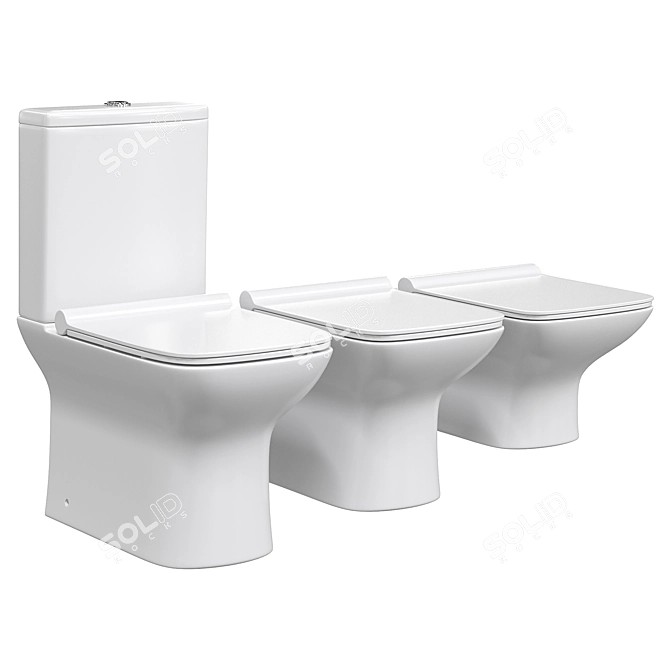 Agger AT2000 Compact Toilet 3D model image 1