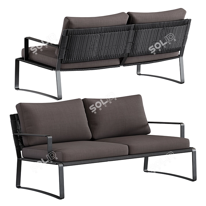 Outdoor Sofa Phoenix Molteni C 3D model image 1