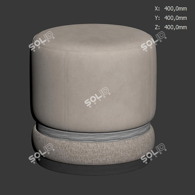 Vincent Ottoman 400mm Contemporary Design 3D model image 6