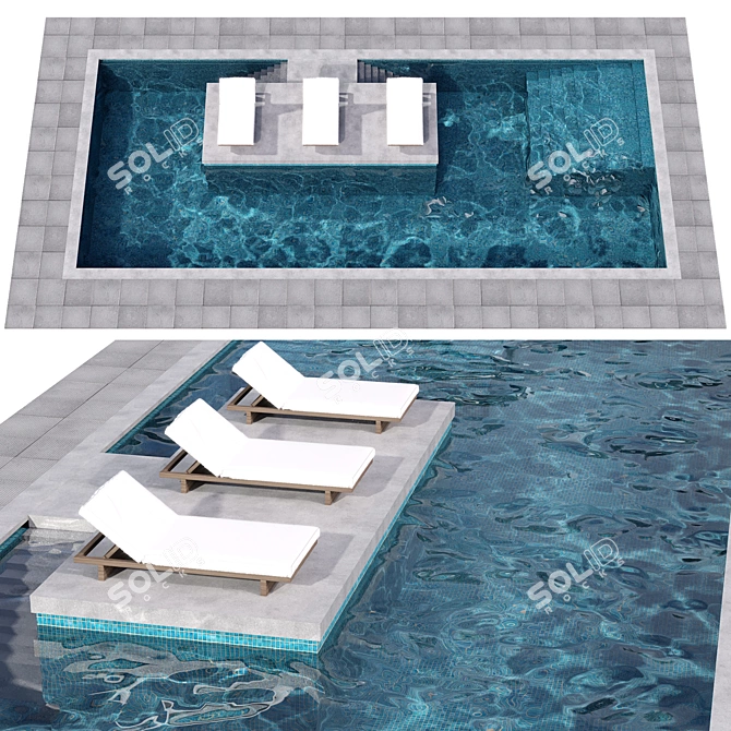 Crystal Clear Pool No103 3D model image 1