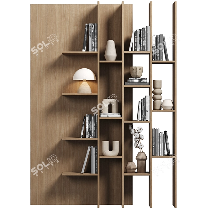 Modular Bookcase Furniture Set 3D model image 1