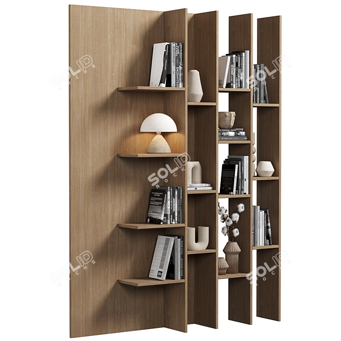 Modular Bookcase Furniture Set 3D model image 2