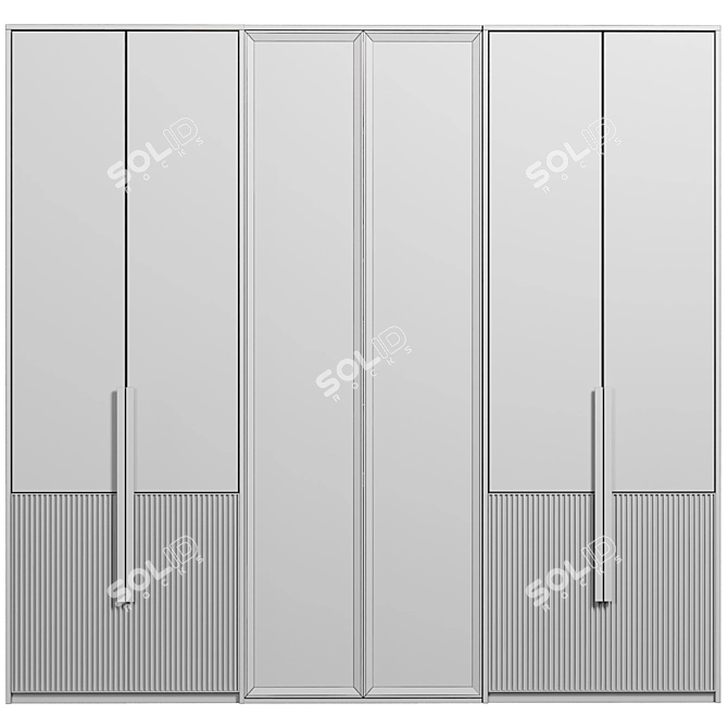 Modular Bookcase with Shelves 084 3D model image 4