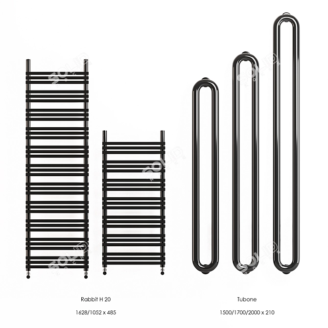 Antrax Towel Warmers Collection 3D model image 6