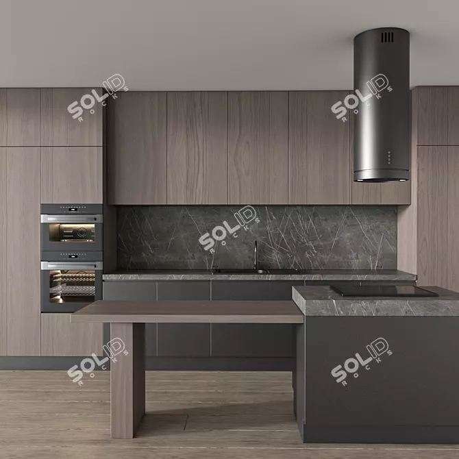 Modern Kitchen 3D Model Bundle 3D model image 3