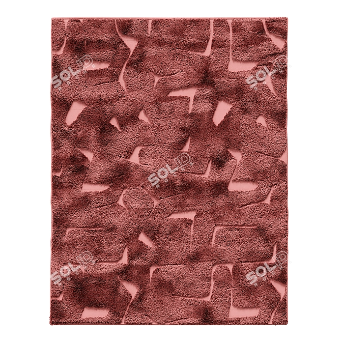 Neutral Tufted Area Rug [8x10] 3D model image 5
