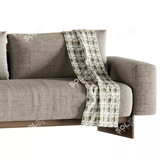 Elegant Joquer Sledd Sofa Set 3D model image 2