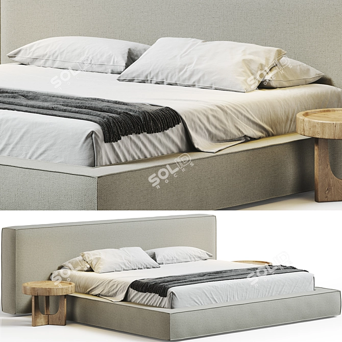 Eldridge Bed 3D Model Rendered 3D model image 1