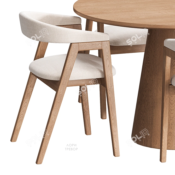 Scandinavian Dining Set by Divan.ru 3D model image 2