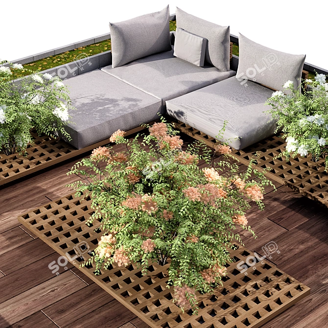 Landscape Seating Area No.9 3D model image 3