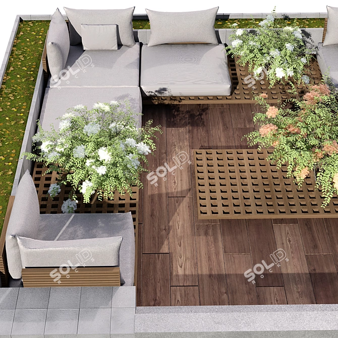 Landscape Seating Area No.9 3D model image 5