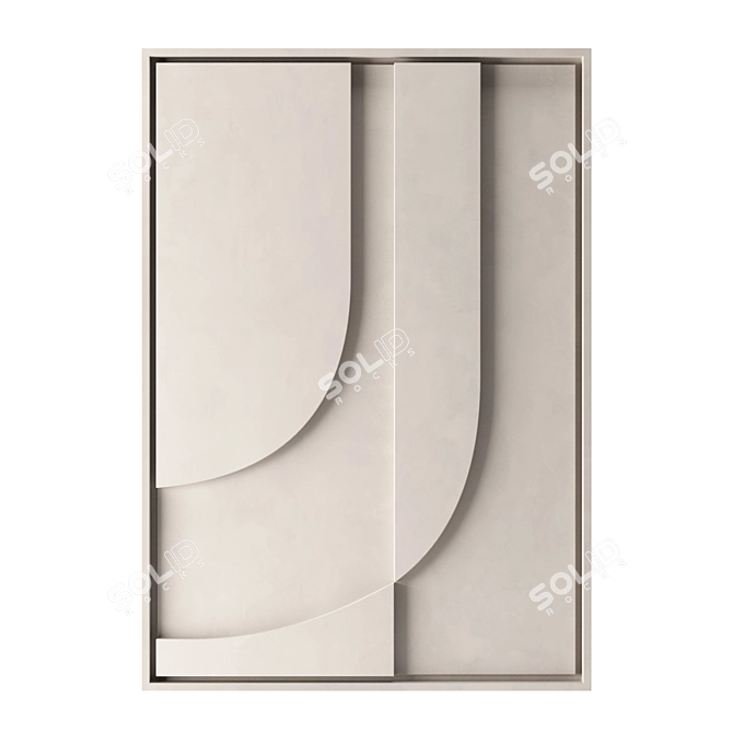 Finn Relief Art Wall Decor 3D model image 1