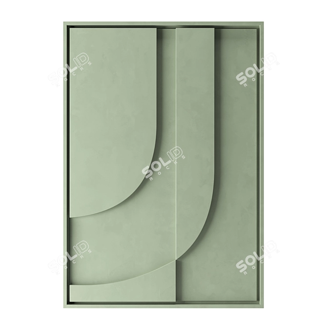 Finn Relief Art Wall Decor 3D model image 3