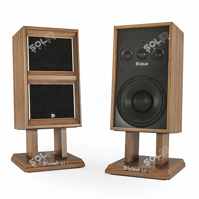 McIntosh ML1 Vintage Loudspeaker Glory 3D model image 9