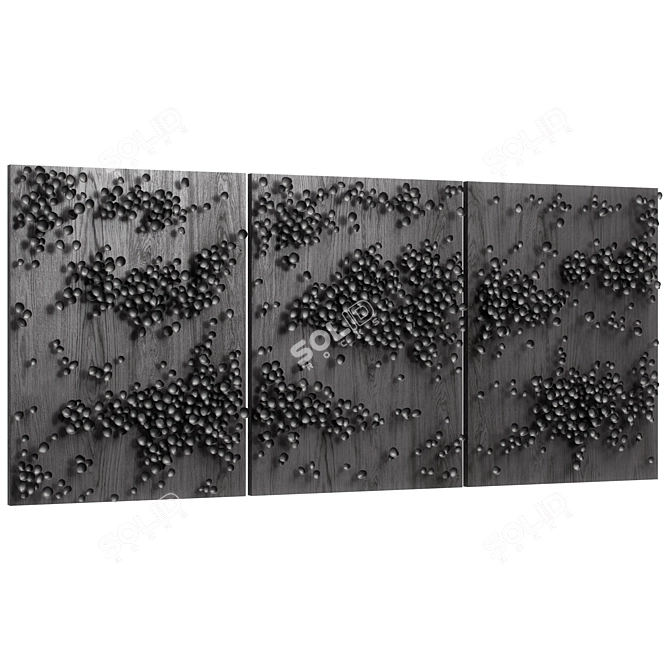 Modern Wall Art Decor 3D 3D model image 3