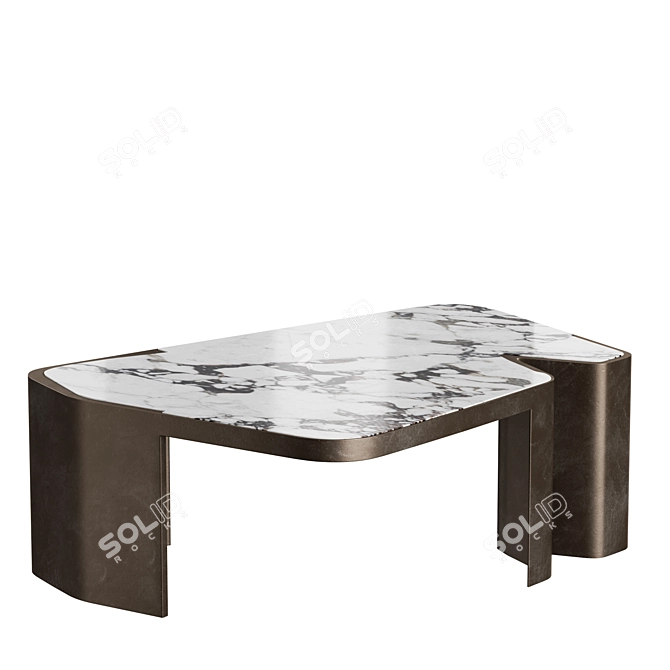 Caldera Coffee Tables by Holly Hunt 3D model image 3