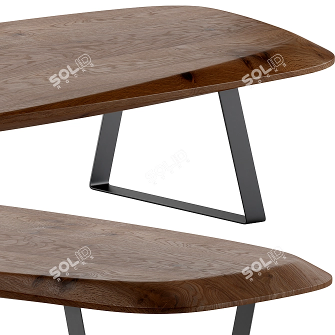 Modernica Riptide Coffee Table 3D model image 3